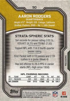 2012 Topps Strata (Hobby) #50 Aaron Rodgers Back