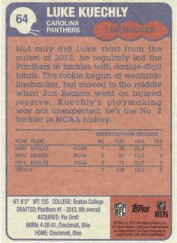 2013 Topps Archives #64 Luke Kuechly Back