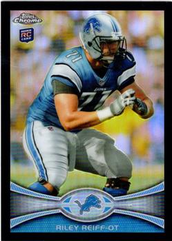 2012 Topps Chrome - Black Refractors #4 Riley Reiff Front