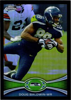 2012 Topps Chrome - Black Refractors #9 Doug Baldwin Front