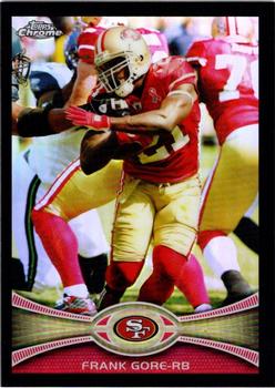 2012 Topps Chrome - Black Refractors #18 Frank Gore Front