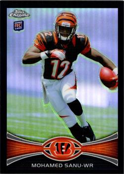 2012 Topps Chrome - Black Refractors #98 Mohamed Sanu Front