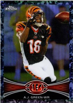 2012 Topps Chrome - Camo Refractors #85 A.J. Green Front