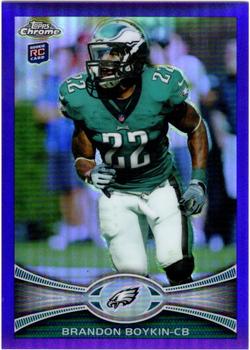 2012 Topps Chrome - Purple Refractors #36 Brandon Boykin Front