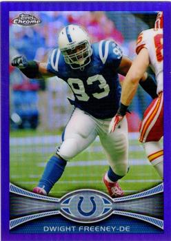 2012 Topps Chrome - Purple Refractors #151 Dwight Freeney Front