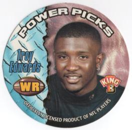 1999 King B Discs #12 Troy Edwards Front