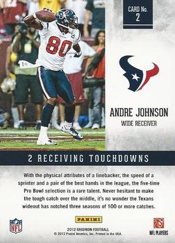 2012 Panini Gridiron - Air Command #2 Andre Johnson Back