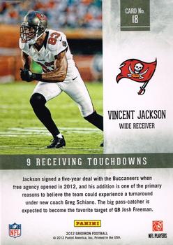 2012 Panini Gridiron - Air Command #18 Vincent Jackson Back