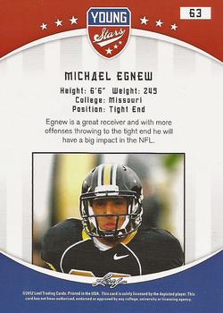 2012 Leaf Young Stars #63 Michael Egnew Back