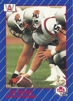 1991 All World CFL #13 Ian Sinclair Front