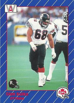 1991 All World CFL #69 Glenn Kulka Front