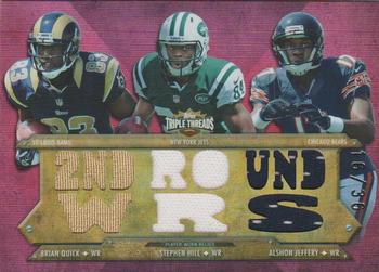 2012 Topps Triple Threads - Relic Combos #TTRC-31 Brian Quick / Stephen Hill / Alshon Jeffery Front