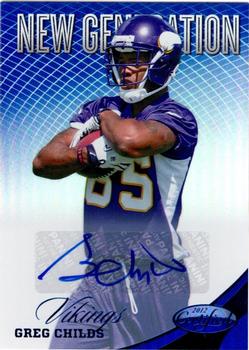 2012 Panini Certified - Mirror Blue Signatures #273 Greg Childs Front