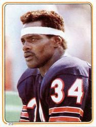1983 Topps Stickers #213 Walter Payton Front