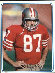 1983 Topps Stickers #312 Dwight Clark Front