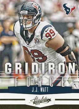 2012 Panini Absolute - Gridiron Force #5 J.J. Watt Front