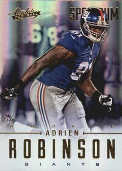 2012 Panini Absolute - Spectrum Gold #102 Adrien Robinson Front