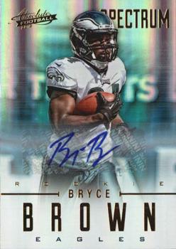 2012 Panini Absolute - Spectrum Gold Autographs #111 Bryce Brown Front