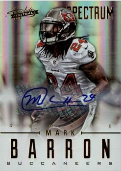 2012 Panini Absolute - Spectrum Gold Autographs #161 Mark Barron Front