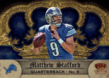 2012 Panini Crown Royale - Retail #67 Matthew Stafford Front