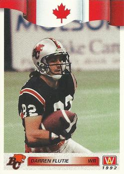 1992 All World CFL #104 Darren Flutie Front