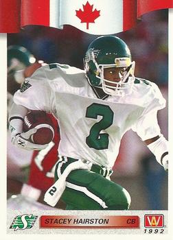 1992 All World CFL #143 Stacey Hairston Front