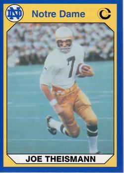 1990 Collegiate Collection Notre Dame #4 Joe Theismann Front