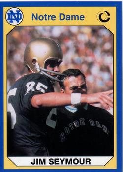 1990 Collegiate Collection Notre Dame #17 Jim Seymour Front