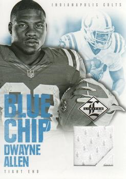 2012 Panini Limited - Blue Chip Jerseys #23 Dwayne Allen Front