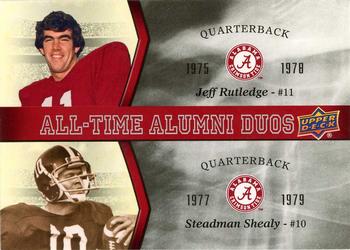 2012 Upper Deck University of Alabama - All Time Alumni Duos #ATAD-RS Steadman Shealy / Jeff Rutledge Front