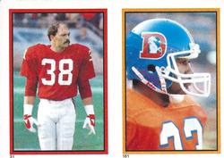 1984 Topps Stickers #31 / 181 Lee Nelson / Sammy Winder Front