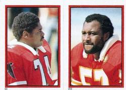 1984 Topps Stickers #53 / 203 Mike Pitts / Jerry Blanton Front