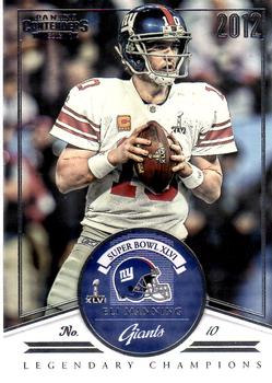 2012 Panini Contenders - Legendary Champions #1 Eli Manning Front