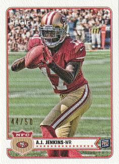 2012 Topps Magic - Mini Pigskin 50 #89 A.J. Jenkins Front