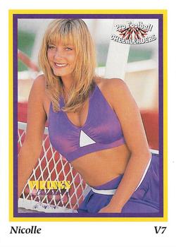 1994-95 Sideliners Pro Football Cheerleaders #V7 Nicolle Front