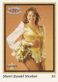 1994-95 Sideliners Pro Football Cheerleaders #S1 Sherri Nicolosi Front