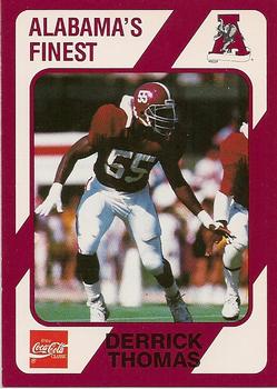 1989 Collegiate Collection Coke Alabama Crimson Tide (580) #84 Derrick Thomas Front