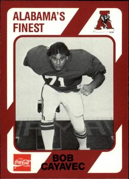 1989 Collegiate Collection Coke Alabama Crimson Tide (580) #141 Bob Cayavec Front