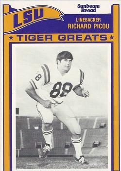 1983 Sunbeam Bread LSU Tigers #46 Richard Picou Front