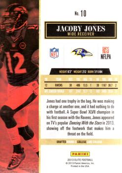 2013 Panini Elite #10 Jacoby Jones Back