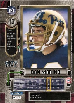 2012 Fleer Retro Ultra - Metal #M-8 Dan Marino Back