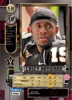 2012 Fleer Retro Ultra - Metal #M-94 Casey Hayward Back