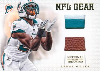2012 Panini National Treasures - NFL Gear Combos Prime #23 Lamar Miller Front