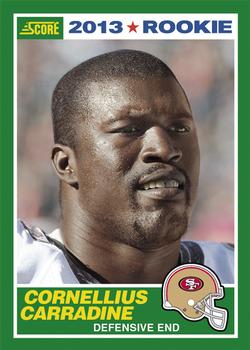 2013 Score #341 Cornellius Carradine Front