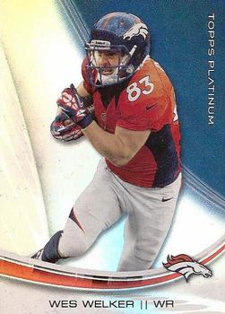 2013 Topps Platinum #27 Wes Welker Front