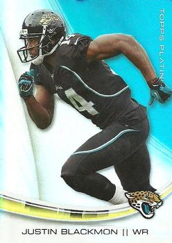 2013 Topps Platinum #43 Justin Blackmon Front