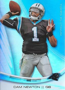 2013 Topps Platinum #62 Cam Newton Front