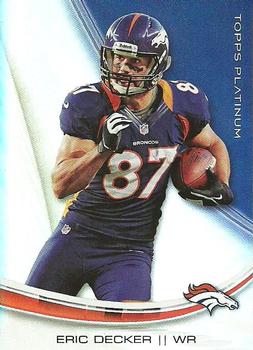 2013 Topps Platinum #90 Eric Decker Front