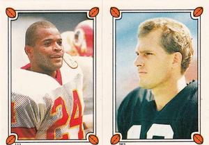 1987 Topps Stickers #111 / 263 Kelvin Bryant / Chris Bahr Front