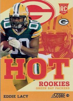 2013 Score - Hot Rookies Hobby #4 Eddie Lacy Front